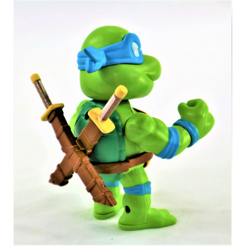LEONARDO (TEENAGE MUTANT NINJA TURTLES) | NICKELODEAN ACTION FIGURE | 4" TALL DIE-CAST METAL ACTION FIGURE (M 36) | BY JADA - Image 5