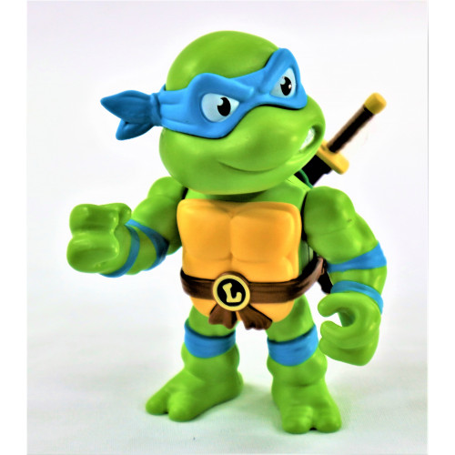 LEONARDO (TEENAGE MUTANT NINJA TURTLES) | NICKELODEAN ACTION FIGURE | 4" TALL DIE-CAST METAL ACTION FIGURE (M 36) | BY JADA - Image 4