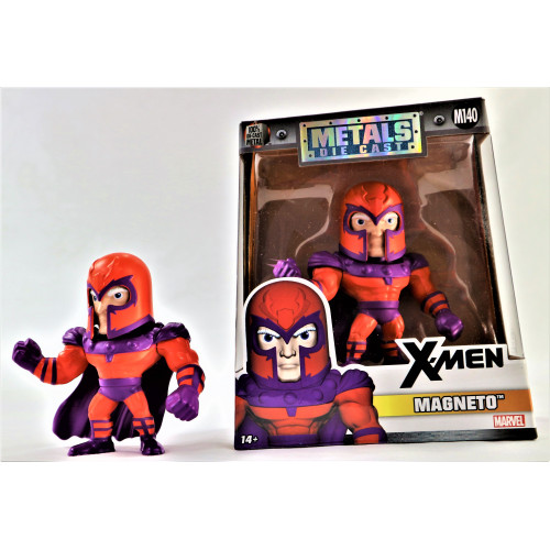MAGNETO X-MEN ACTION FIGURE | 100% DIE-CAST METAL 4" TALL M140 | MARVEL X-MEN MAGNETO ACTION FIGURE | BY JADA #97903 - Image 2