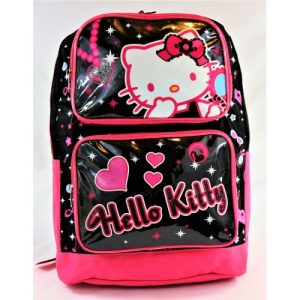 Hello Kitty Backpack with Hearts and Stars