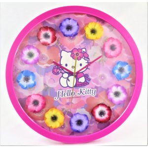 HELLO KITTY WALL CLOCK | WITH FLORAL DESIGN