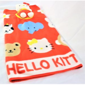 HELLO KITTY BABY BLANKET WITH PLUSH TOY