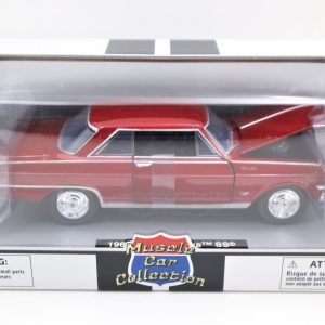 1964 Chevy Nova SS Diecast 1:25 scale Model Car Burgandy